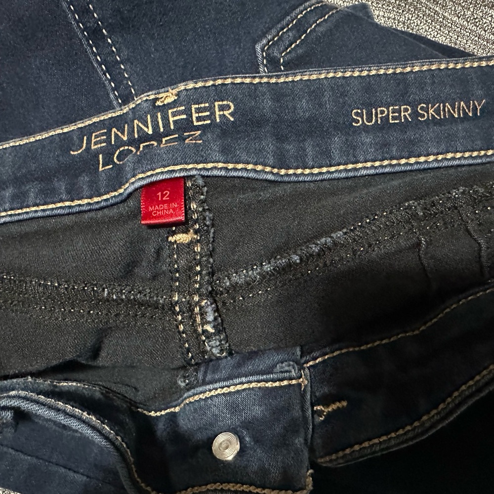 Jennifer Lopez Skinny Jeans - Deep Blue